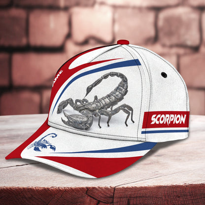 3D Classic Cap Scorpion Personalized Name Cap01 Lasfour CA1894