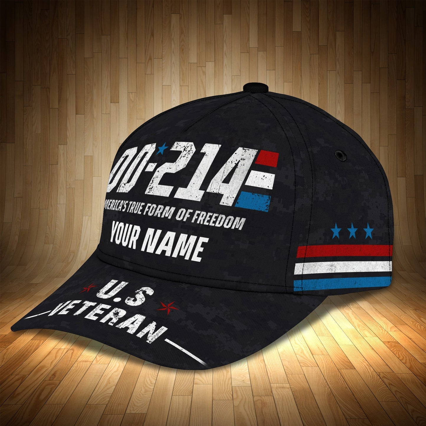 3D Classic Cap Dd214 Veteran Personalized Name Cap 04 Lasfour CA1652