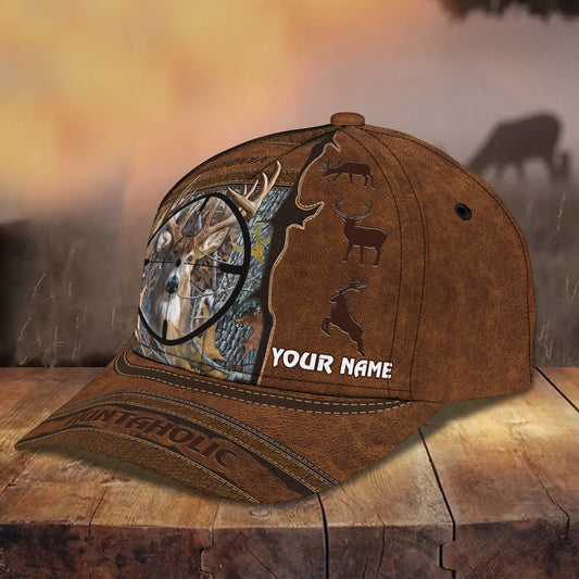 3D Classic Cap Huntaholic 177 Personalized Name Cap Lasfour CA2326