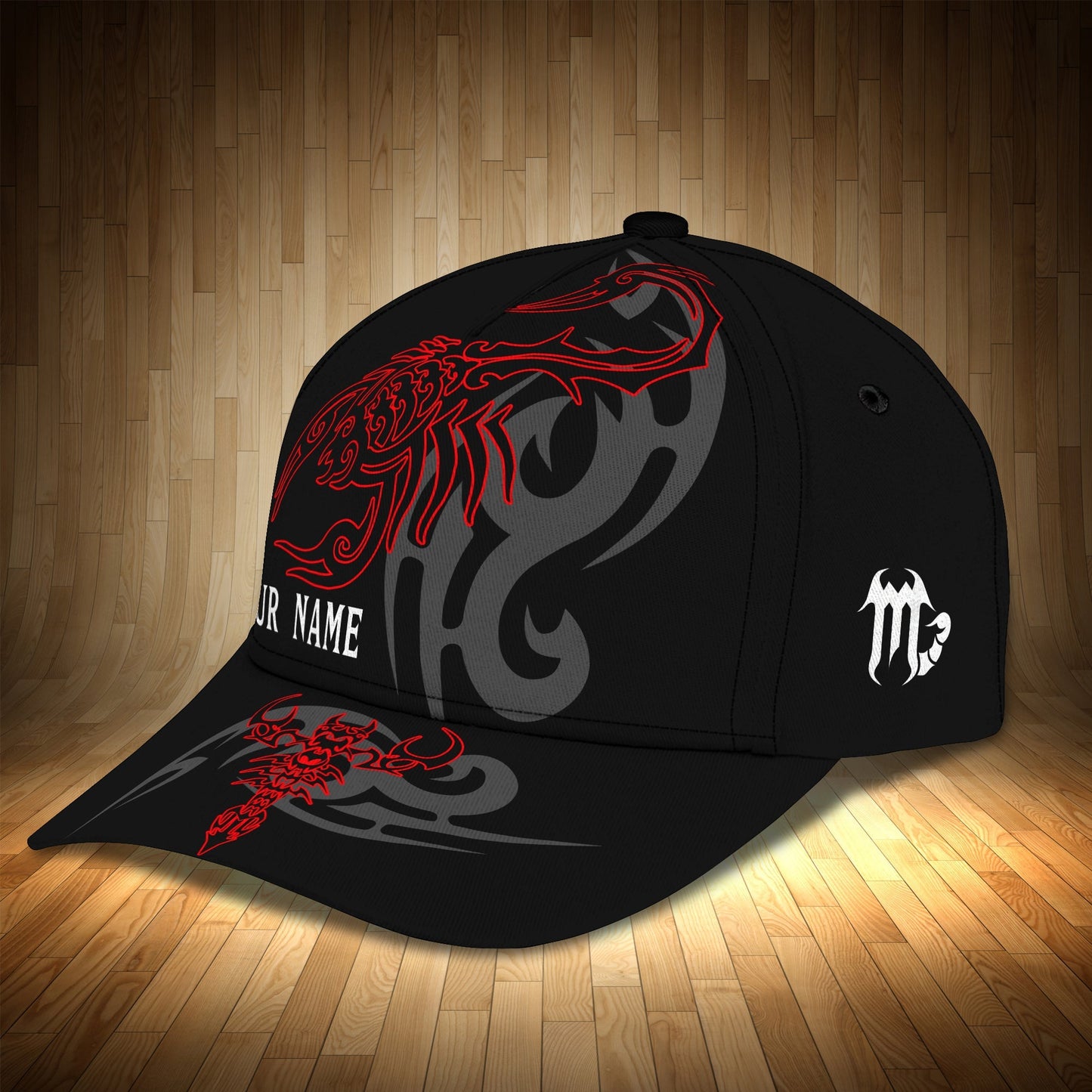 3D Classic Cap Personalized Name Cap Tattoo Scorpio Lasfour CA1606