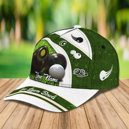 3D Classic Cap Lawn Bowls Personalized Name Cap Lasfour CA1733