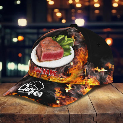 3D Classic Cap Chef 2 Personalized Name Cap Lasfour CA0867