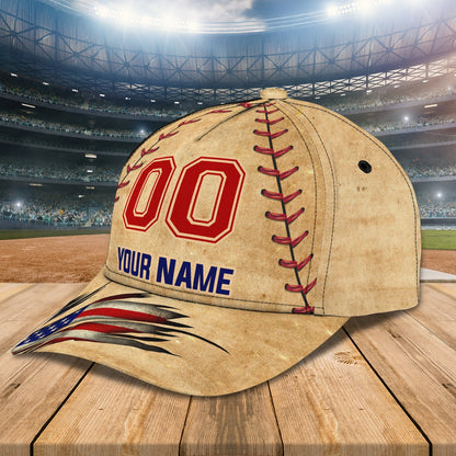 3D Classic Cap Baseball Personalized Name Cap 163 Lasfour CA0918