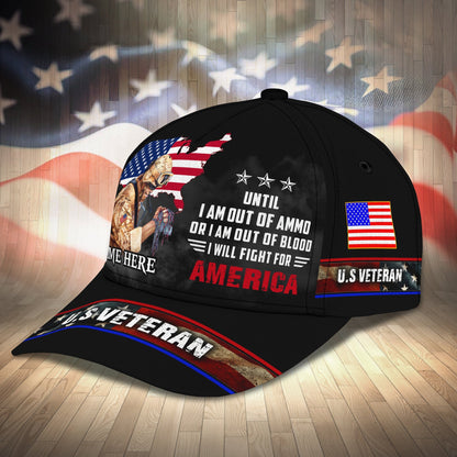 3D Classic Cap Personalized Name Cap20 Veteran Lasfour CA0505