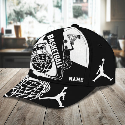 3D Classic Cap Basketball Personalized Name Cap 81 Lasfour CA2087