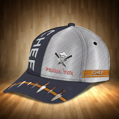 3D Classic Cap Personalized Cap Chef 3839 Lasfour CA2174