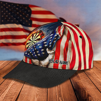 Personalized 3D Full Printed Dart Cap Hat, Dart on Fire Classic Cap, Cap for Dart Lover CO0200