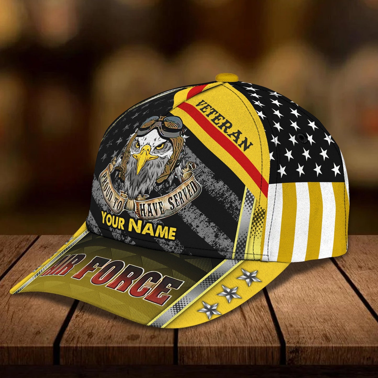 3D Classic Cap Personalized Name Cap07 Veteran Lasfour CA2309