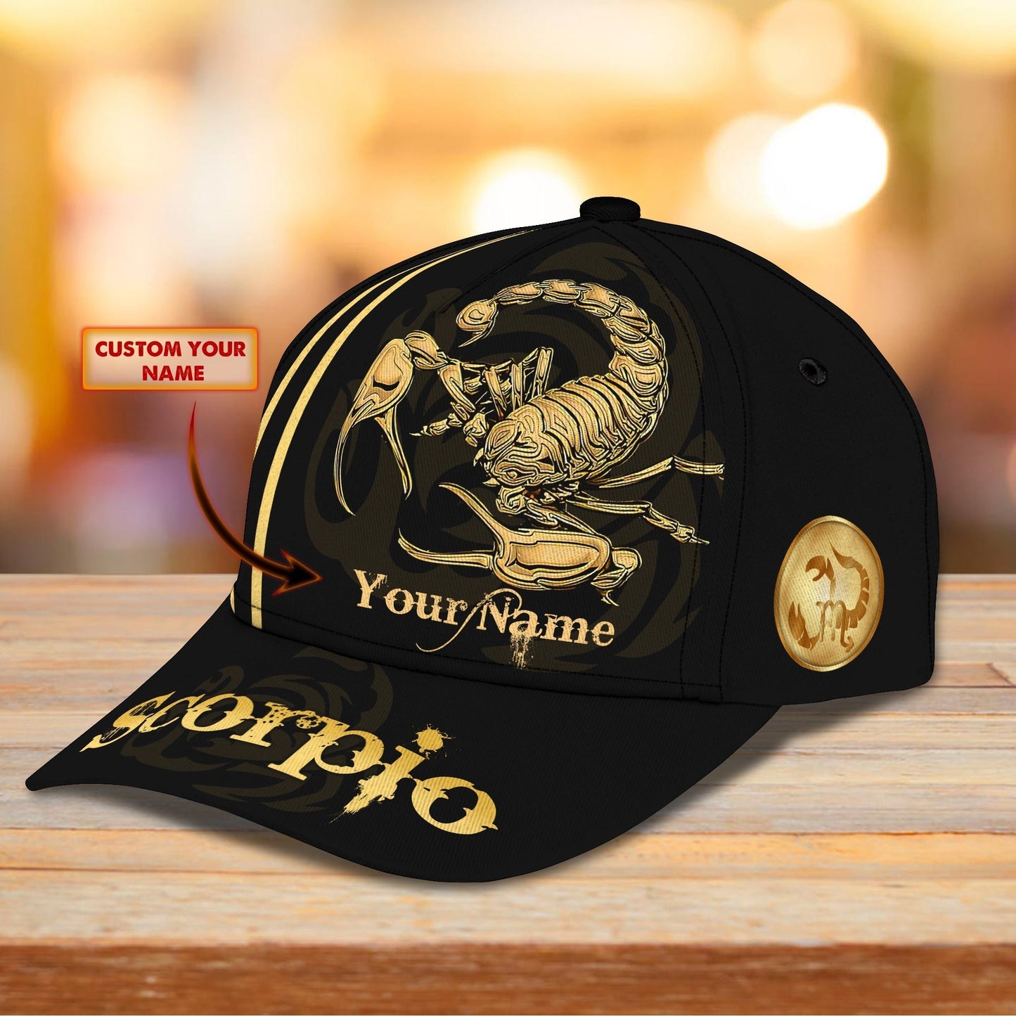 Customized Scorpio Baseball Cap Hat, 3D Full Printed Scorpio Hat, Scorpio Cap CO0519