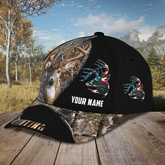 3D Classic Cap American Deer Hunting Personalized Name Cap Lasfour CA2403