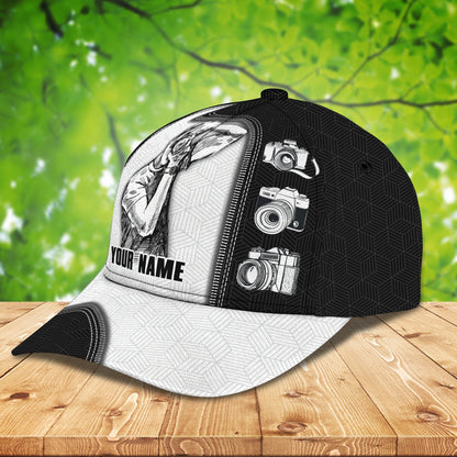 3D Classic Cap Photographer Personalized Name Cap Nama97 Lasfour CA2107