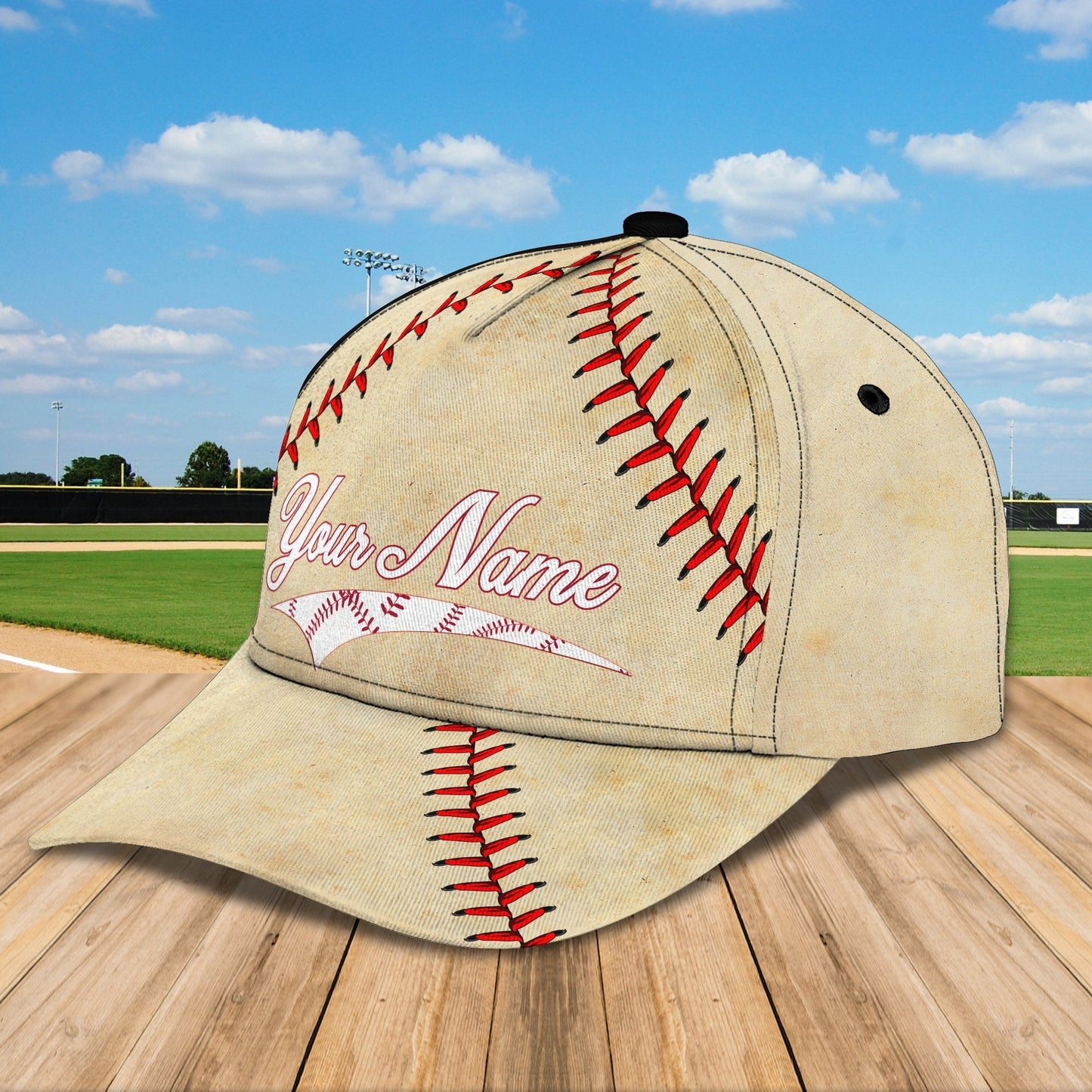 3D Classic Cap Baseball Personalized Name Cap Lasfour CA1854