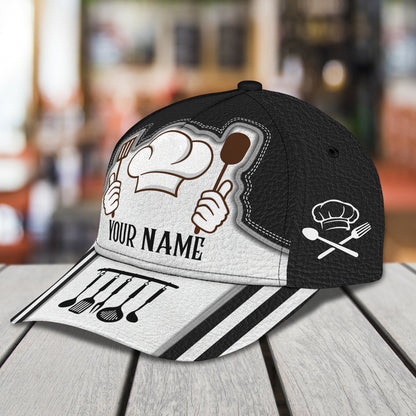 3D Classic Cap Personalized Name Cap Chef Lasfour CA0856