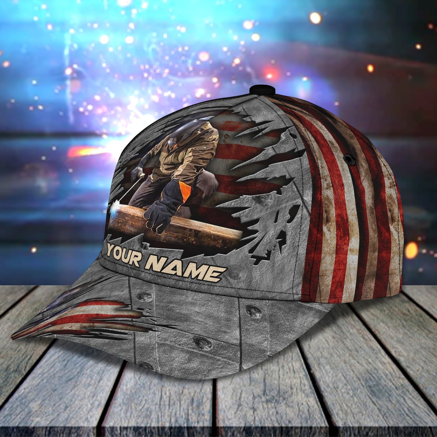 3D Classic Cap Personalized Name Cap Welder Lasfour CA2147