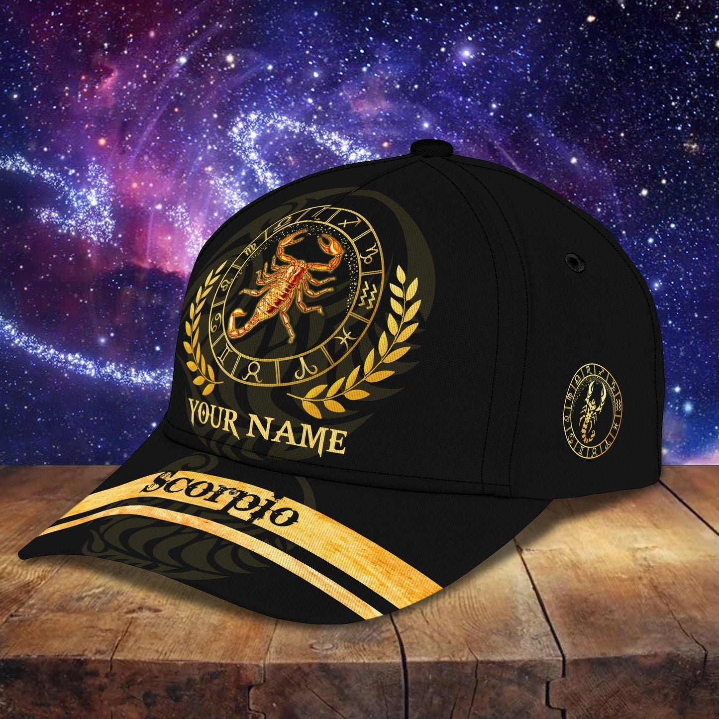 3D Classic Cap Scorpio 001 Personalized Name Cap Lasfour CA2283