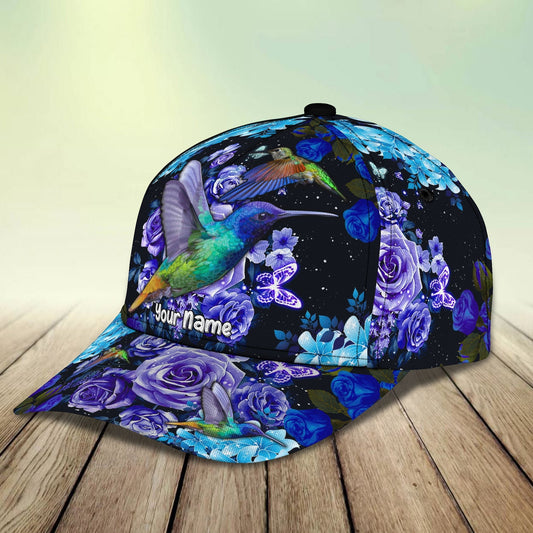 3D Classic Cap Hummingbird 1 Personalized Name Cap Cap081 Lasfour CA1913