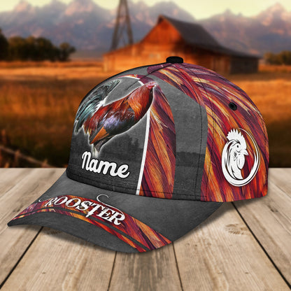 3D Classic Cap Rooster 05 Personalize Name Cap 204 Lasfour CA1069