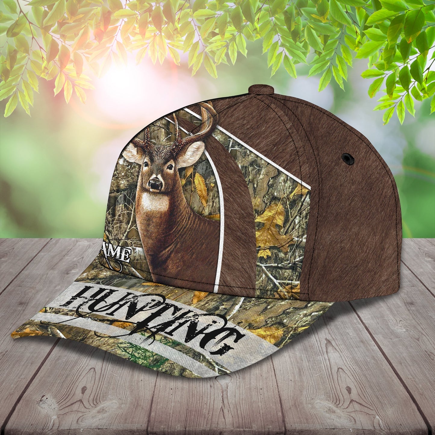 3D Classic Cap Deer Hunting Personalize Name Cap Nama244 Lasfour CA1372