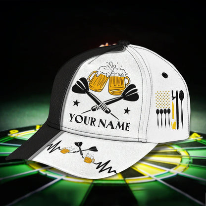 Personalized 3D All Over Print Baseball Cap For Dart Lovers, Darting Classic Cap Hat, Dart Cap CO0391