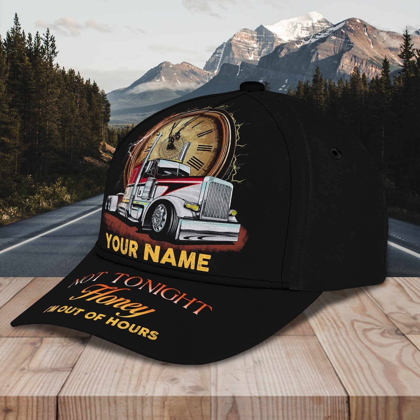 3D Classic Cap Trucker Personalized Name Cap Lasfour CA0751