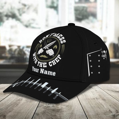 3D Classic Cap Personalized Name Cap Don'T Mess With Chef Lasfour CA2428