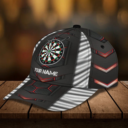 Customized With Name 3D Dart Caps, Dart Lover Gifts, Dart Hat Dart Cap For Dart Players CO0390