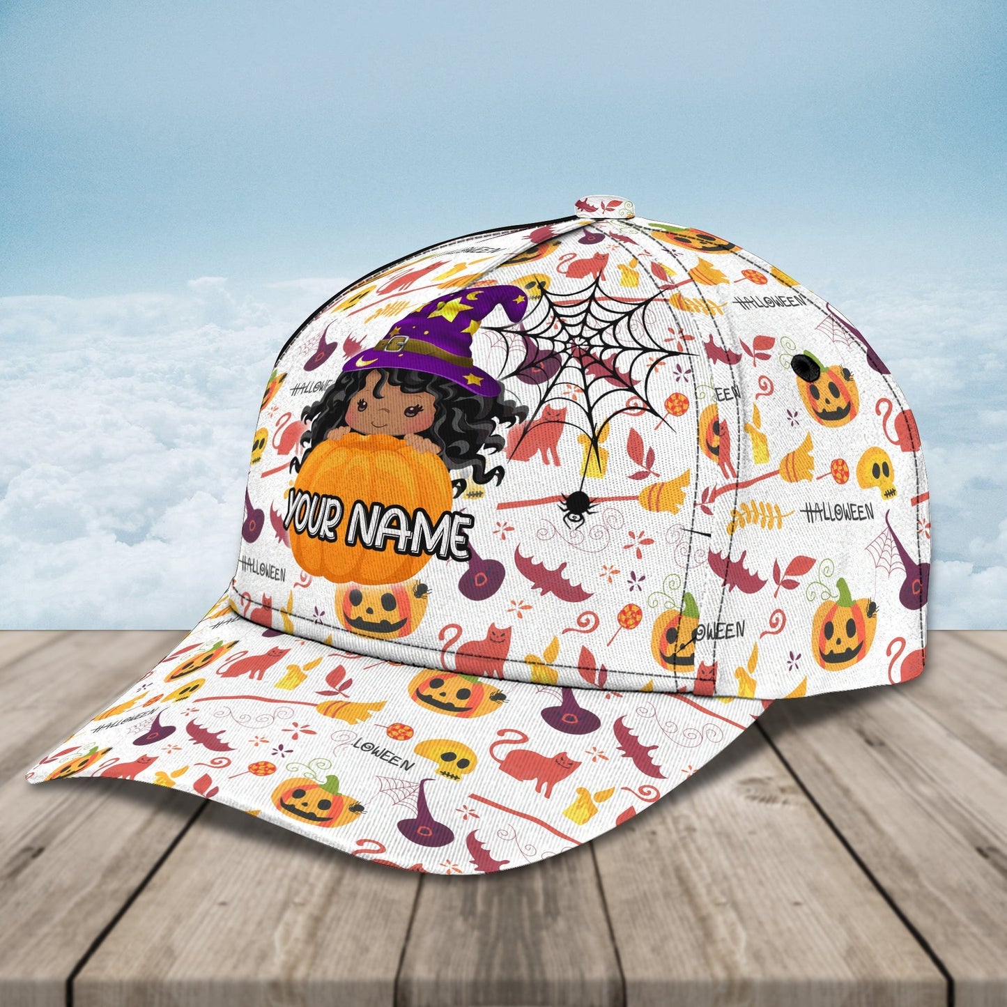 Halloween Crewnecks Hats, Custom Name Baseball Cap Halloween Gifts For Mimi Mom CO0987