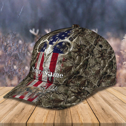 3D Classic Cap Deer Hunting 02 Personalize Name Cap Lasfour CA1375