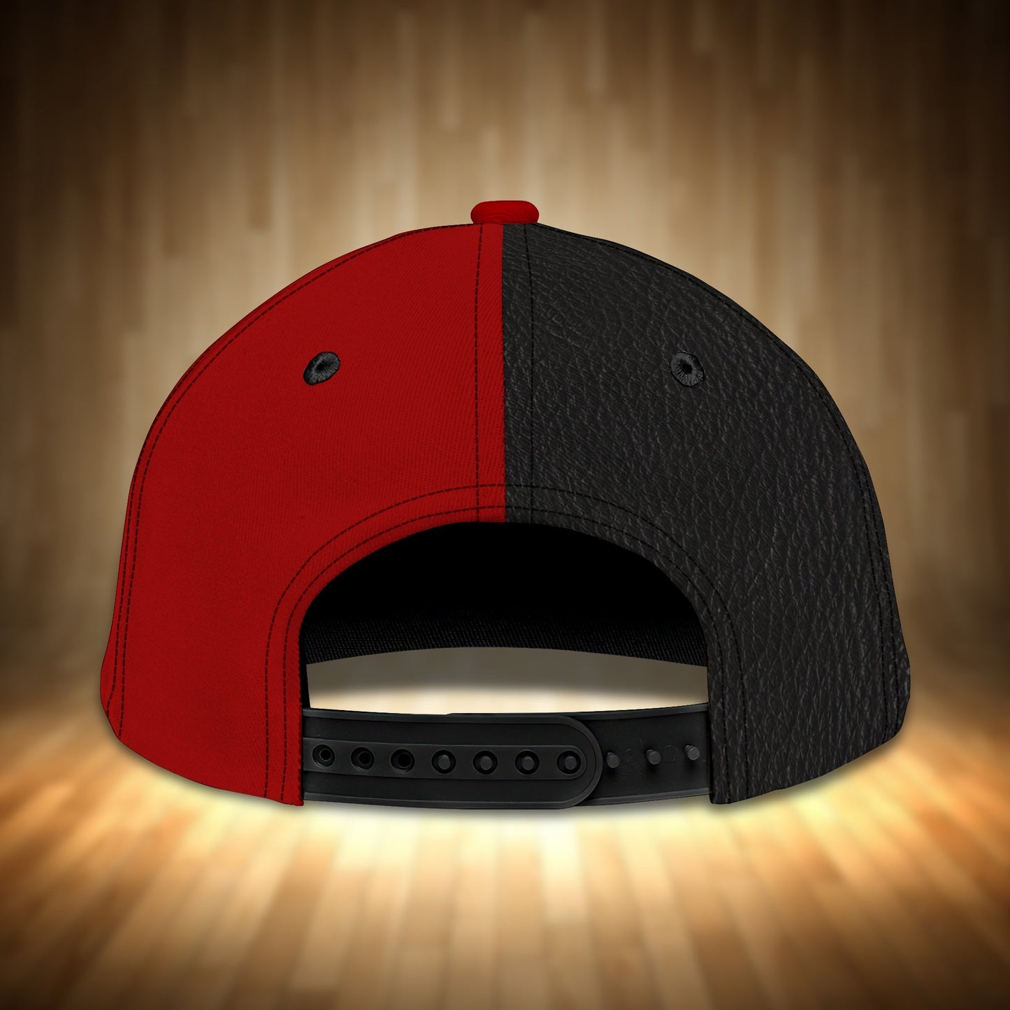 3D Classic Cap Chef Cook Personalized Name Cap 20 Black & Red Lasfour CA2343