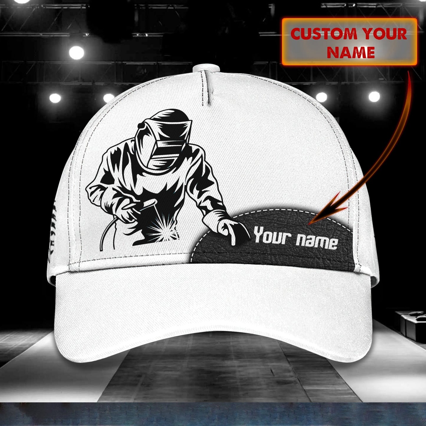 3D Classic Cap Welders Personalized Name Cap Lasfour CA1278