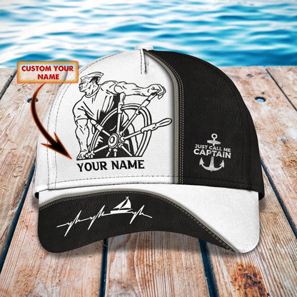 3D Classic Cap Sailor 01 Personalized Name Cap Lasfour CA1334