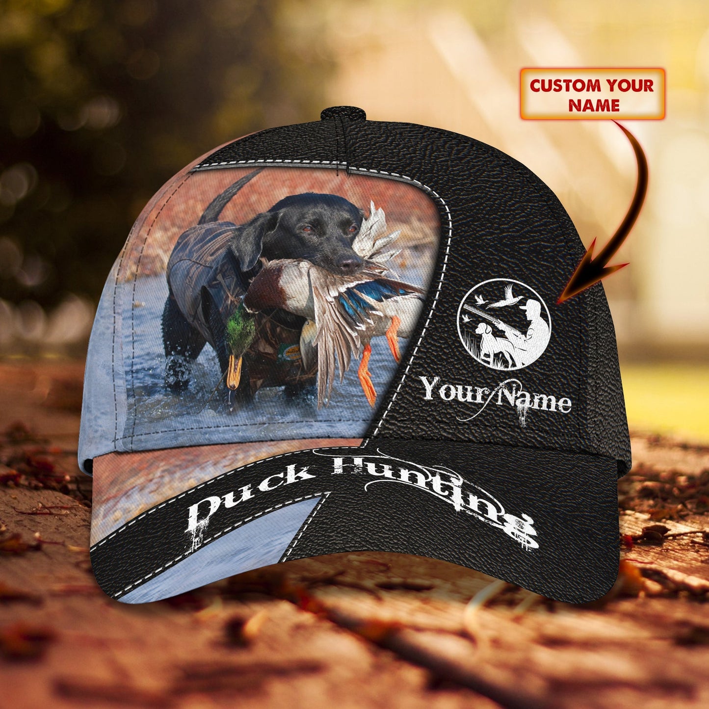 3D Classic Cap Duck Hunting Personalized Name Cap Lasfour CA1823