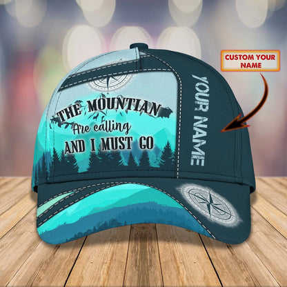 3D Classic Cap Hiking Trails Personalized Name Cap Lasfour CA2021