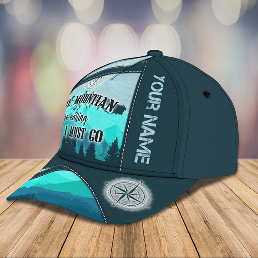 3D Classic Cap Hiking Trails Personalized Name Cap Lasfour CA2021