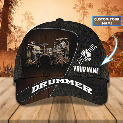 3D Classic Cap Drum Personalized Name Cap 11 Lasfour CA1623