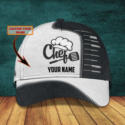 3D Classic Cap Chef 74 Personalized Name Cap Lasfour CA0890