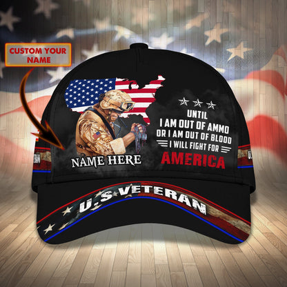 3D Classic Cap Personalized Name Cap20 Veteran Lasfour CA0505