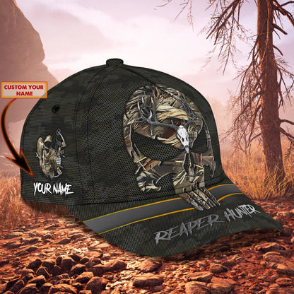 3D Classic Cap Reaper Hunter Personalized Name Cap 26 Lasfour CA2274