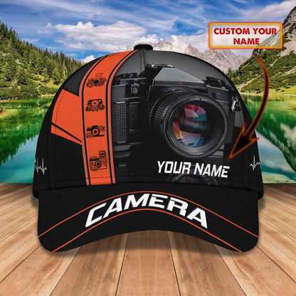 3D Classic Cap Camera 8 Personalized Name Cap Lasfour CA1589