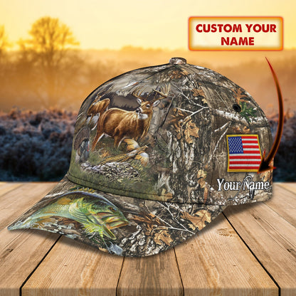 3D Classic Cap Hunting 05 Personalized Name Cap Lasfour CA1056