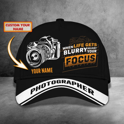 3D Classic Cap Camera Classic Cap Personalized Name Cap Lasfour CA1362