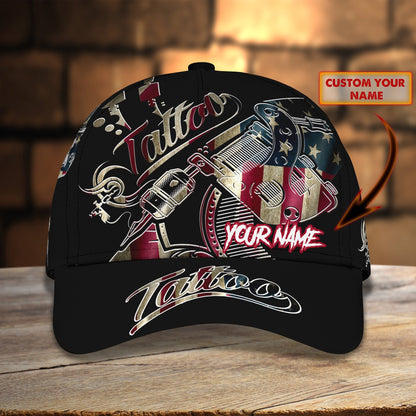 3D Classic Cap Tattoo Personalized Name Cap 93 Lasfour CA2238