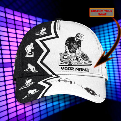 3D Classic Cap Dj 05 Personalized Name Cap Lasfour CA1106