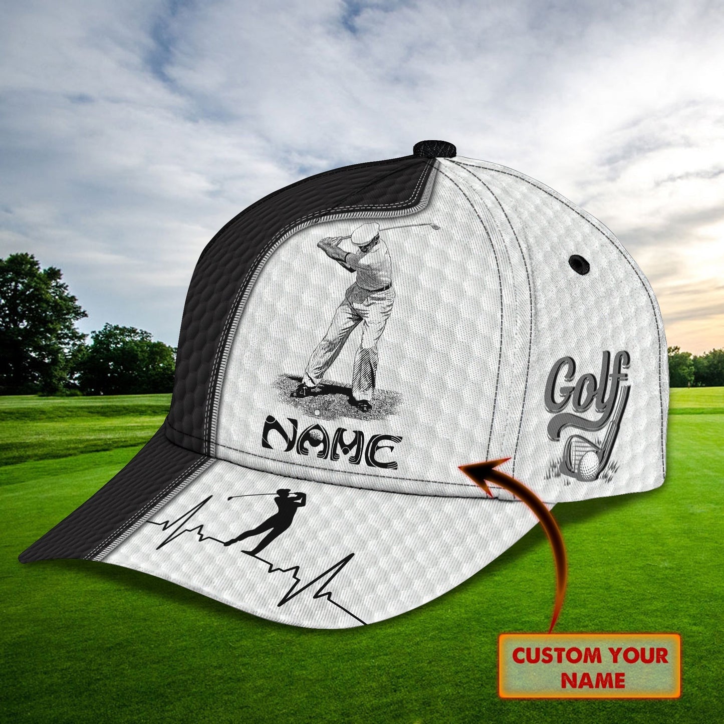 Customized Cap For Golfer, Golf Womans Cap, Classic Cap For Golf Lover, Christmas Golfer Gifts CO0338