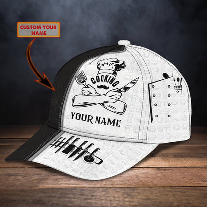 3D Classic Cap Chef1 Personalized Name Cap Lasfour CA0923