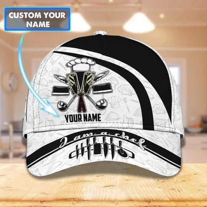 3D Classic Cap Chef2 Personalized Name Cap Lasfour CA1614