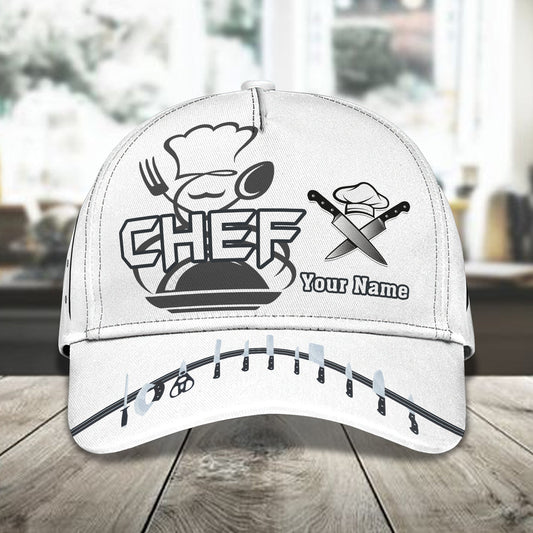 3D Classic Cap Personalized Name Cap Chef 14 Lasfour CA2393