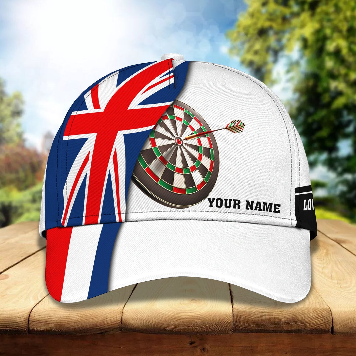 3D Classic Cap Dart Lovers Personalized Name Cap65 Lasfour CA1659