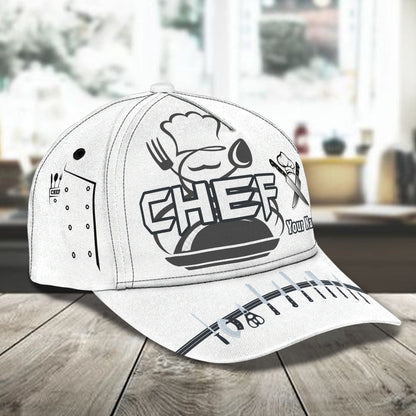 3D Classic Cap Personalized Name Cap Chef14 Lasfour CA1786