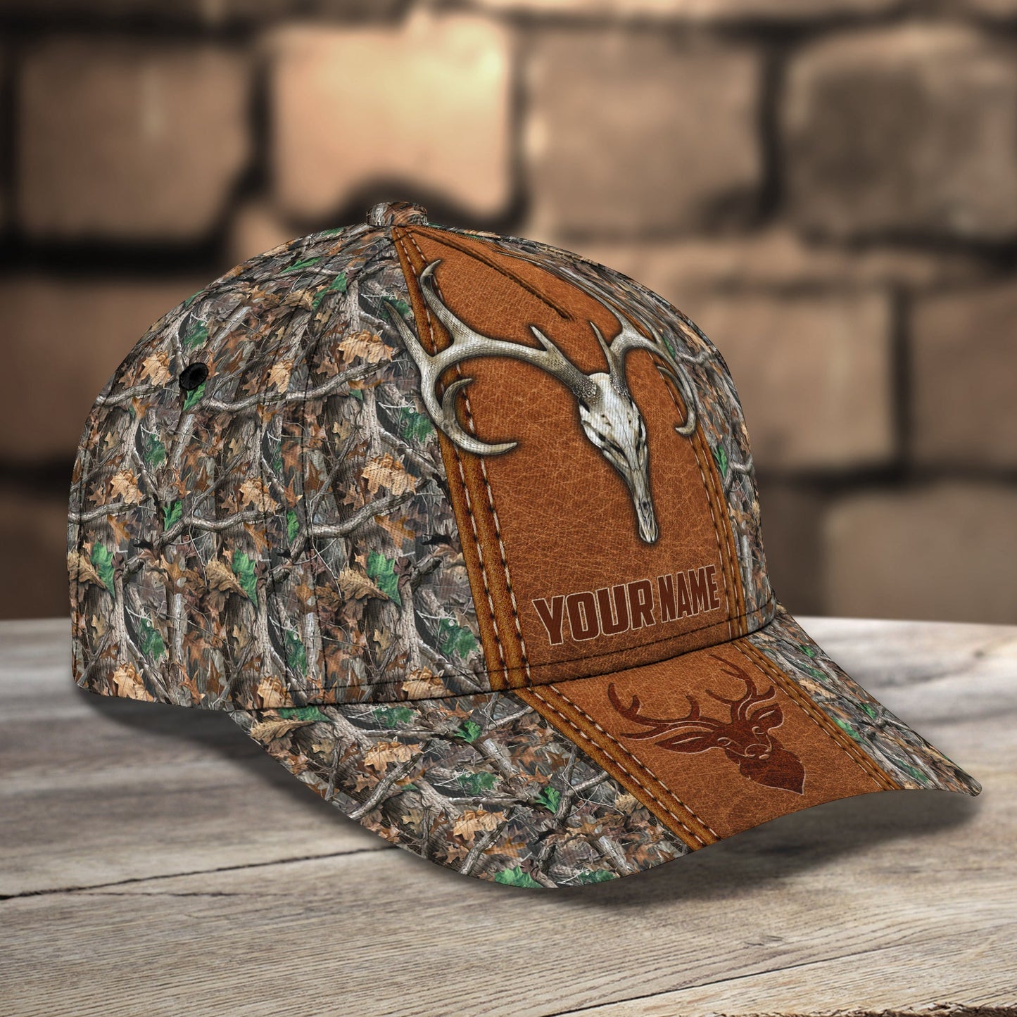 3D Classic Cap Deer Hunting Personalized Name Classic Cap Lasfour CA1850